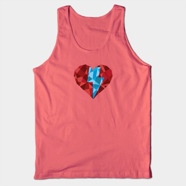 Lightning Heart Tank Top by Brianers